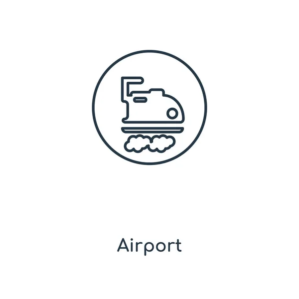 Flughafen Ikone Trendigen Design Stil Flughafen Symbol Isoliert Auf Weißem — Stockvektor