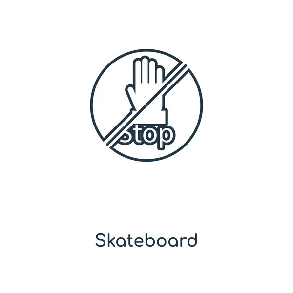 skateboard icon in trendy design style. skateboard icon isolated on white background. skateboard vector icon simple and modern flat symbol for web site, mobile, logo, app, UI. skateboard icon vector illustration, EPS10.