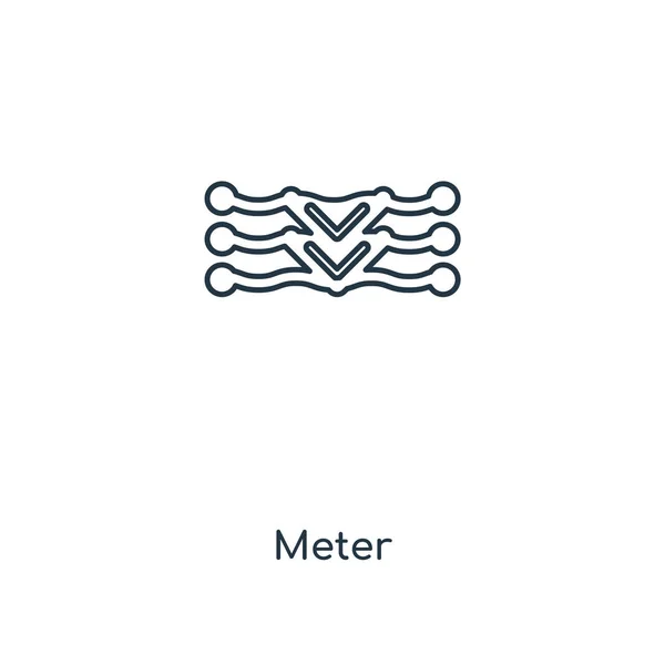 Metersymbol Trendigen Design Stil Meter Symbol Isoliert Auf Weißem Hintergrund — Stockvektor