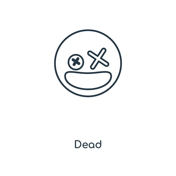 Mrtvá Ikona Módní Design Stylu Mrtvá Ikona Izolovaných Bílém Pozadí — Stockový vektor