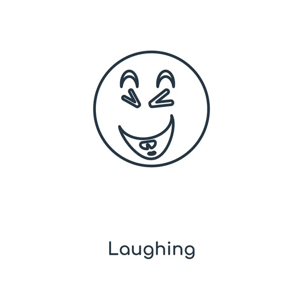 Laughing Icon Trendy Design Style Laughing Icon Isolated White Background — Stock Vector