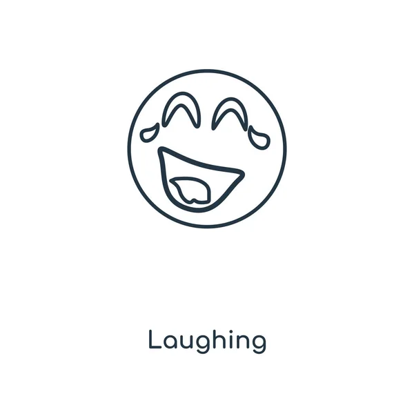 Laughing Icon Trendy Design Style Laughing Icon Isolated White Background — Stock Vector