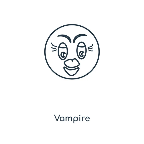 Значок Вампіра Модному Стилі Дизайну Значок Вампіра Ізольовано Білому Тлі — стоковий вектор