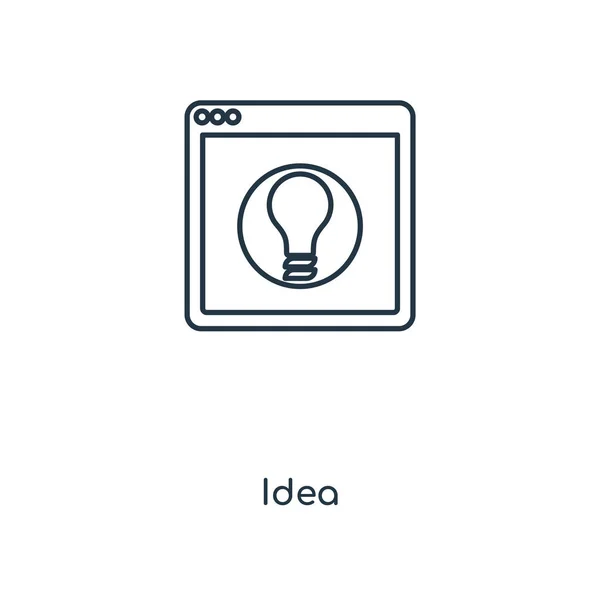 Ideensymbol Trendigen Design Stil Ideensymbol Isoliert Auf Weißem Hintergrund Ideenvektorsymbol — Stockvektor