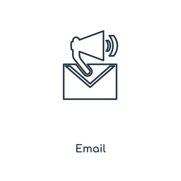 Ikonę Email Modny Styl Mail Ikona Białym Tle Mail Ikona — Wektor stockowy