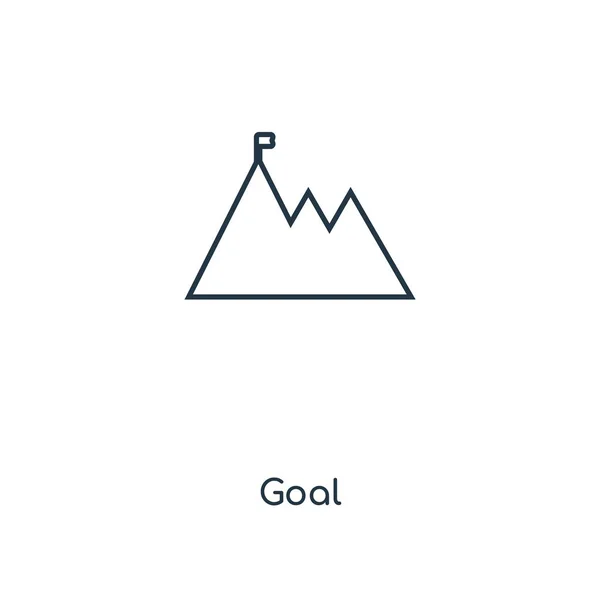 Goal Icon In Trendy Design Style Goal Icon Isolated On White Background Goal Vector Icon Simple