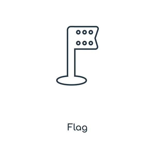 Zászló Ikonra Trendi Design Stílusban Zászló Ikonra Elszigetelt Fehér Background — Stock Vector