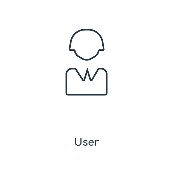 디자인 스타일에 사용자 아이콘입니다 사용자 아이콘 배경에 고립입니다 사용자 아이콘 — 스톡 벡터