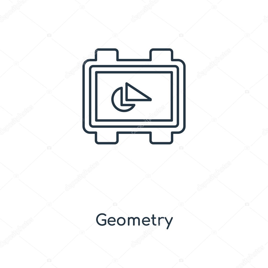 geometry icon in trendy design style. geometry icon isolated on white background. geometry vector icon simple and modern flat symbol for web site, mobile, logo, app, UI. geometry icon vector illustration, EPS10.