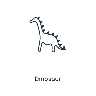 modaya uygun bir tasarım tarzı dinozor simgesi. Beyaz arka plan üzerinde izole dinozor simgesi. dinozor vektör simgesi basit ve modern düz simgesi web sitesi, mobil, logo, app, UI. dinozor simge vektör çizim, Eps10.