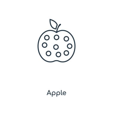 modaya uygun bir tasarım tarzı elma simgesi. Beyaz arka plan üzerinde izole elma simgesi. elma vektör simgesi basit ve modern düz simgesi web sitesi, mobil, logo, app, UI. elma simge vektör çizim, Eps10.