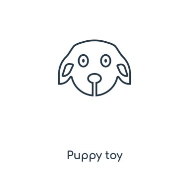 köpek oyuncak simge modaya uygun bir tasarım tarzı. Beyaz arka plan üzerinde izole köpek oyuncak simgesi. köpek oyuncak vektör simgesi basit ve modern düz simgesi web sitesi, mobil, logo, app, UI. köpek oyuncak simge vektör çizim, Eps10.