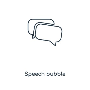 konuşma balonu simgesinin modaya uygun bir tasarım tarzı. konuşma balonu simgesinin beyaz arka plan izole. konuşma balonu vektör simgesi basit ve modern düz simgesi web sitesi, mobil, logo, app, UI. konuşma balonu simge vektör çizim, Eps10.
