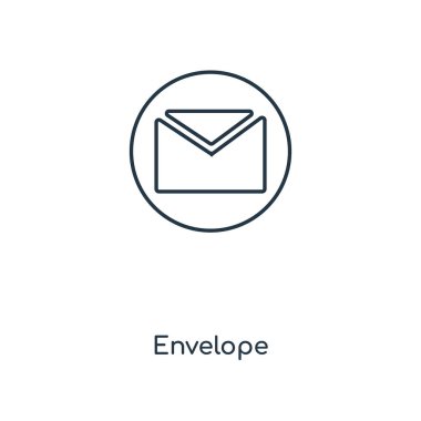modaya uygun bir tasarım tarzı zarf simgesi. Beyaz arka plan üzerinde izole zarf simgesi. Zarf vektör simgesi basit ve modern düz simgesi web sitesi, mobil, logo, app, UI. zarf simgesi vektör çizim, Eps10.