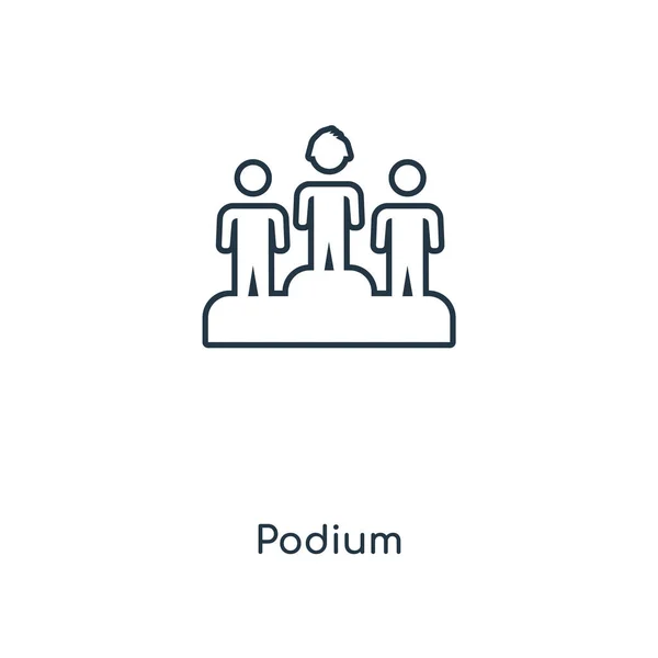Icône Podium Dans Style Design Tendance Icône Podium Isolé Sur — Image vectorielle