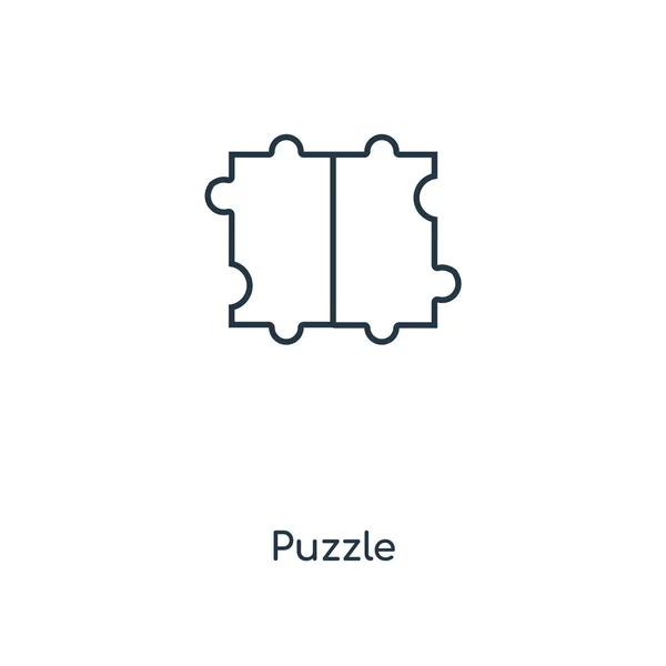 Puzzle Znajdującą Się Modny Styl Puzzle Białym Tle Białym Tle — Wektor stockowy