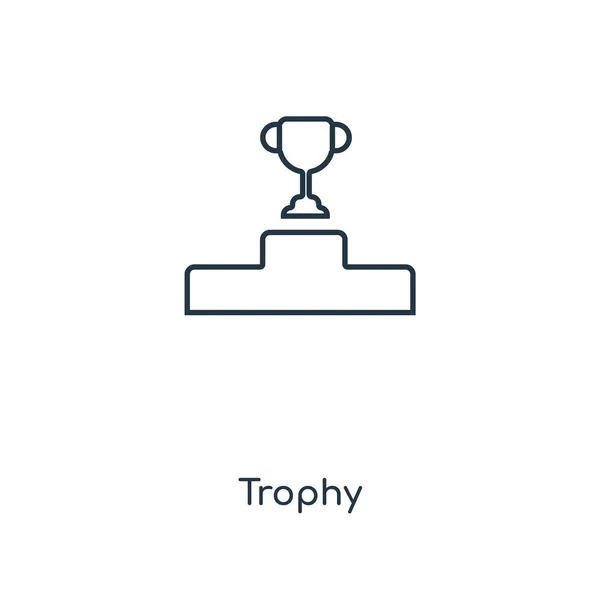Icono Trofeo Estilo Diseño Moda Icono Trofeo Aislado Sobre Fondo — Vector de stock