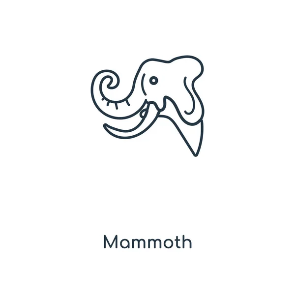 Icono Mamut Estilo Diseño Moda Icono Mamut Aislado Sobre Fondo — Vector de stock