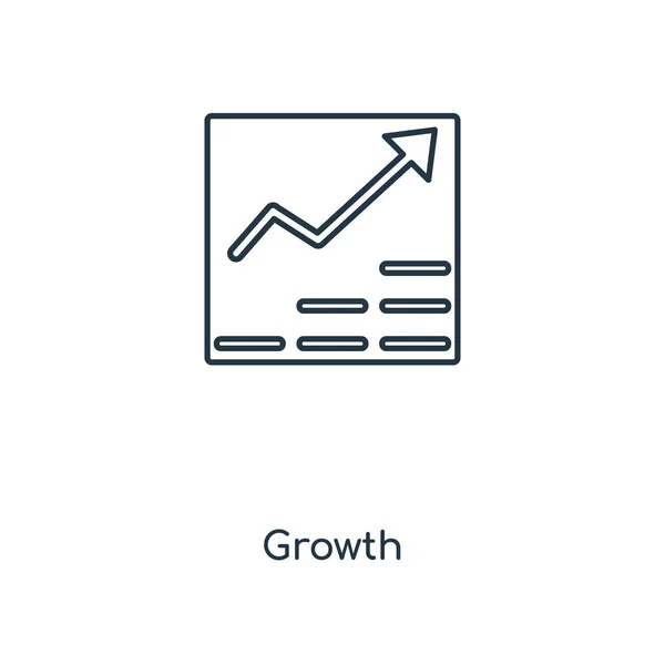 Wachstumsikone Trendigen Design Stil Wachstumsikone Isoliert Auf Weißem Hintergrund Wachstumsvektorsymbol — Stockvektor