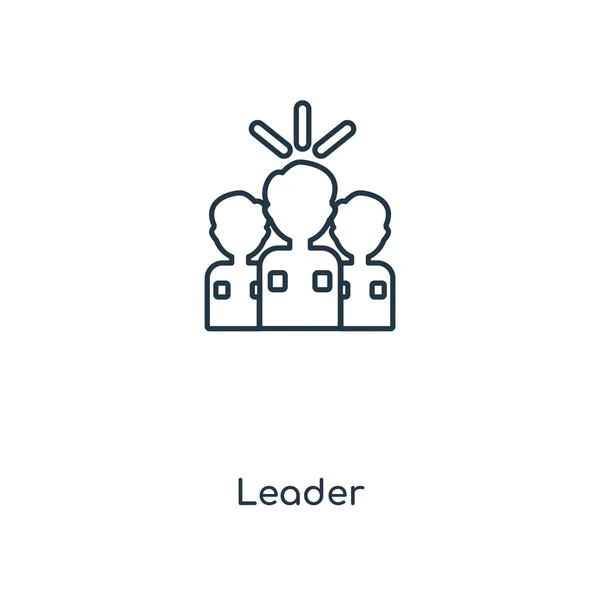Icône Leader Dans Style Design Mode Icône Leader Isolé Sur — Image vectorielle