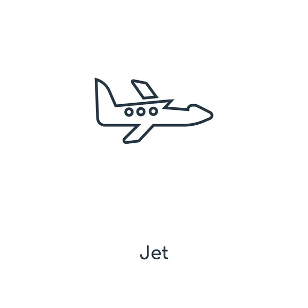 Icono Jet Estilo Diseño Moda Jet Icono Aislado Sobre Fondo — Vector de stock