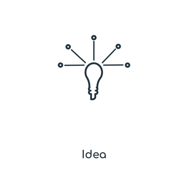 idea icon in trendy design style. idea icon isolated on white background. idea vector icon simple and modern flat symbol for web site, mobile, logo, app, UI. idea icon vector illustration, EPS10.