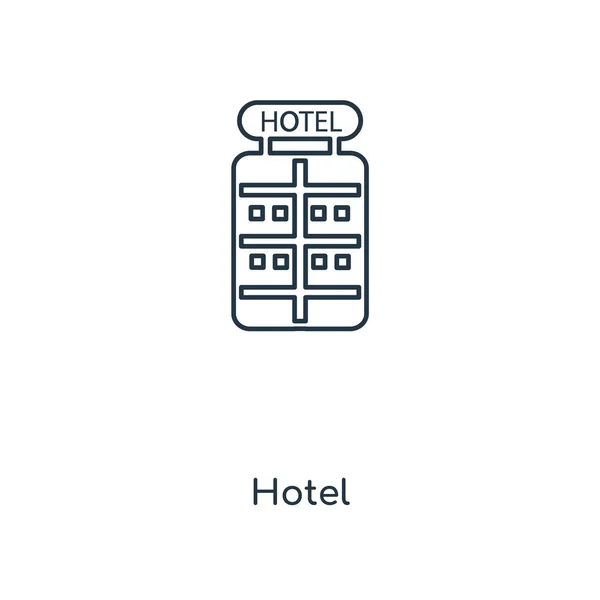 Hotel Icon Modaya Uygun Bir Tasarım Tarzı Hotel Icon Beyaz — Stok Vektör
