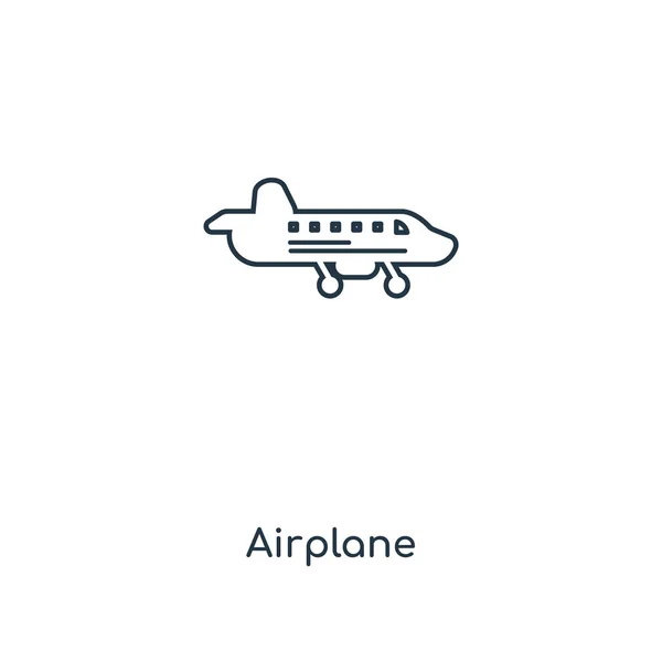 디자인 스타일에 비행기 아이콘입니다 비행기 아이콘 배경에 고립입니다 비행기 아이콘 — 스톡 벡터