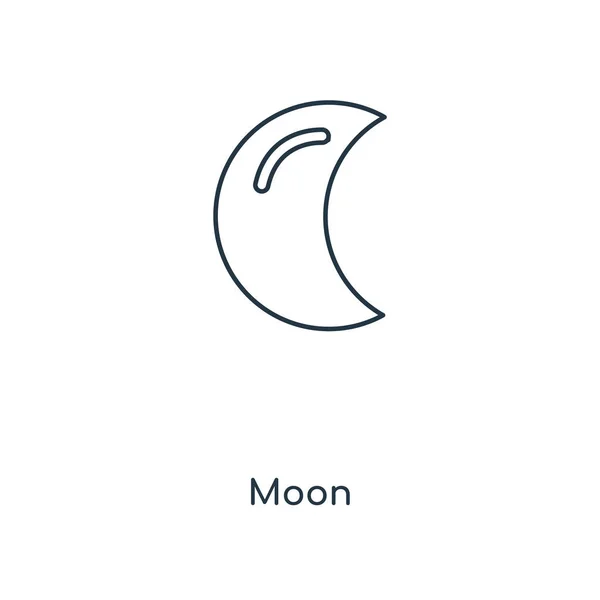Moon Icon In Trendy Design Style Moon Icon Isolated On White Background Moon Vector Icon Simple