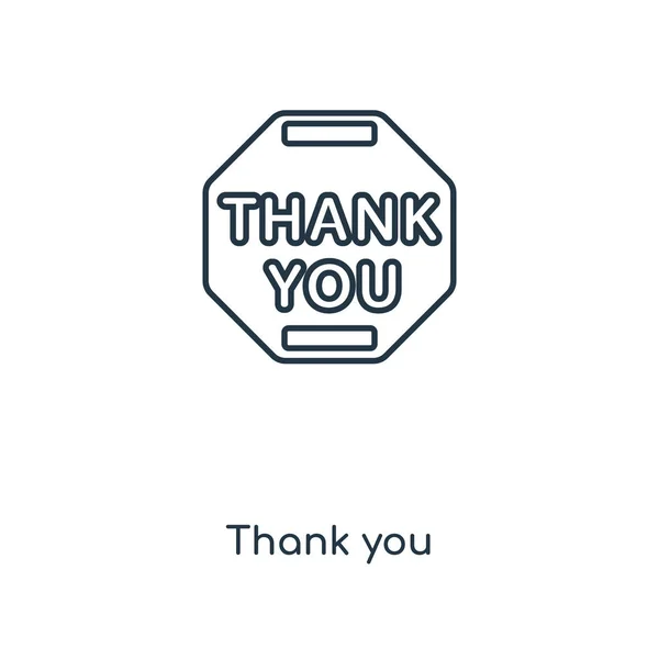 thank you icon in trendy design style. thank you icon isolated on white background. thank you vector icon simple and modern flat symbol for web site, mobile, logo, app, UI. thank you icon vector illustration, EPS10.