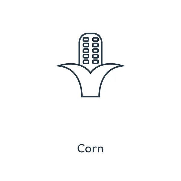 Mais Konzeptlinie Symbol Lineares Mais Konzept Umreißt Symboldesign Diese Einfache — Stockvektor