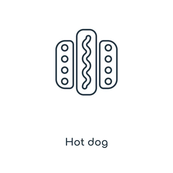 Hot Dog Icon Trendy Design Style Hot Dog Icon Isolated — Stock Vector