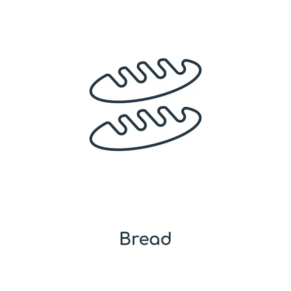 时尚设计风格的面包图标 在白色背景上隔离的面包图标 面包矢量图标简单和现代平面符号为网站 应用程序 面包图标向量例证 Eps10 — 图库矢量图片