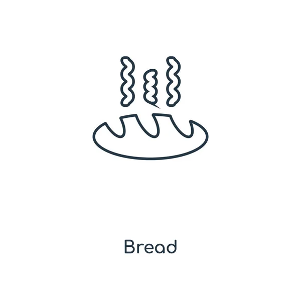 Bread Icon Trendy Design Style Bread Icon Isolated White Background — Stock Vector