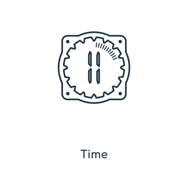 トレンディなデザイン スタイルのアイコン 白い背景に分離時間アイコン 時間の Web サイト アプリ ベクトル アイコン シンプルでモダンなフラット記号 — ストックベクタ