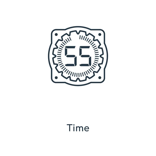 Icône Temps Dans Style Design Mode Icône Temps Isolé Sur — Image vectorielle