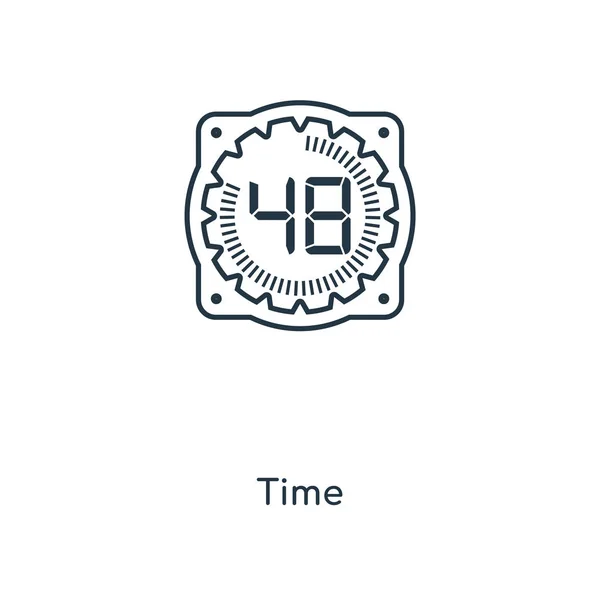 Icône Temps Dans Style Design Mode Icône Temps Isolé Sur — Image vectorielle