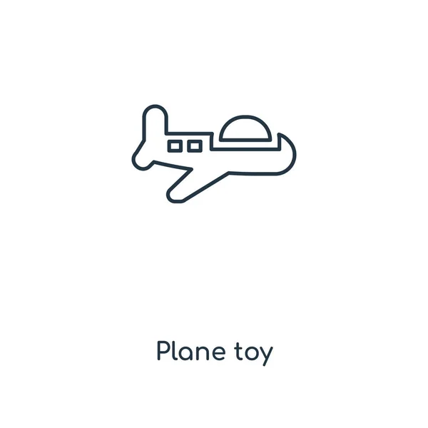 Flugzeug Spielzeug Ikone Angesagten Design Stil Flugzeug Spielzeug Symbol Isoliert — Stockvektor