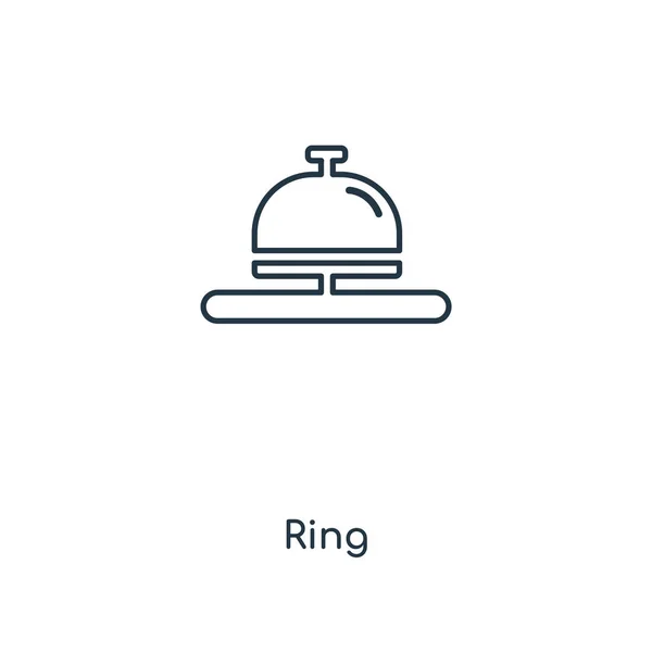 Icono Anillo Estilo Diseño Moda Icono Anillo Aislado Sobre Fondo — Vector de stock