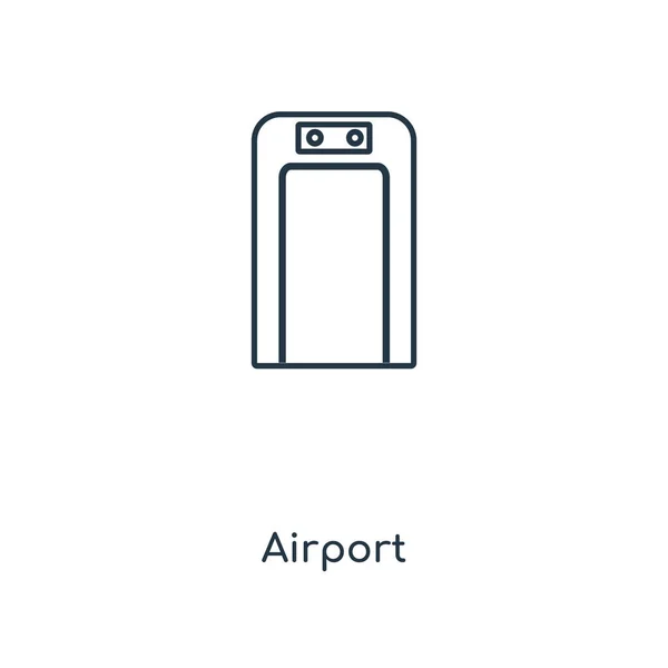 Flughafen Ikone Trendigen Design Stil Flughafen Symbol Isoliert Auf Weißem — Stockvektor