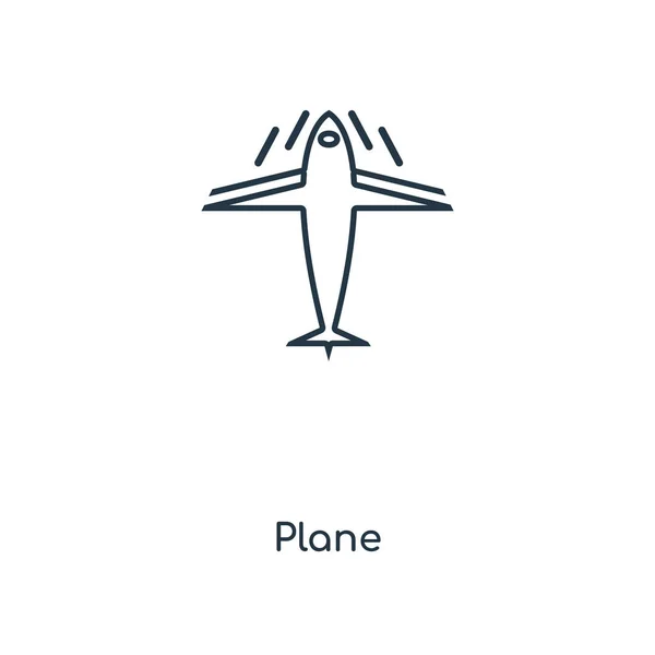 Icône Plane Dans Style Design Tendance Icône Plane Isolée Sur — Image vectorielle