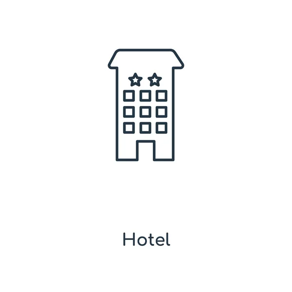 Icône Hôtel Dans Style Design Tendance Icône Hôtel Isolé Sur — Image vectorielle