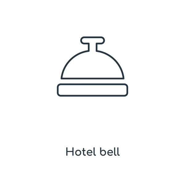 Hotelklingelsymbol Trendigen Design Stil Hotelklingelsymbol Isoliert Auf Weißem Hintergrund Hotel — Stockvektor