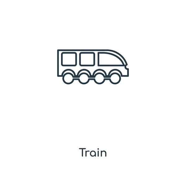 Τρένο Εικονίδιο Στην Μοντέρνα Στυλ Σχεδιασμού Τρένο Εικονίδιο Που Απομονώνονται — Διανυσματικό Αρχείο