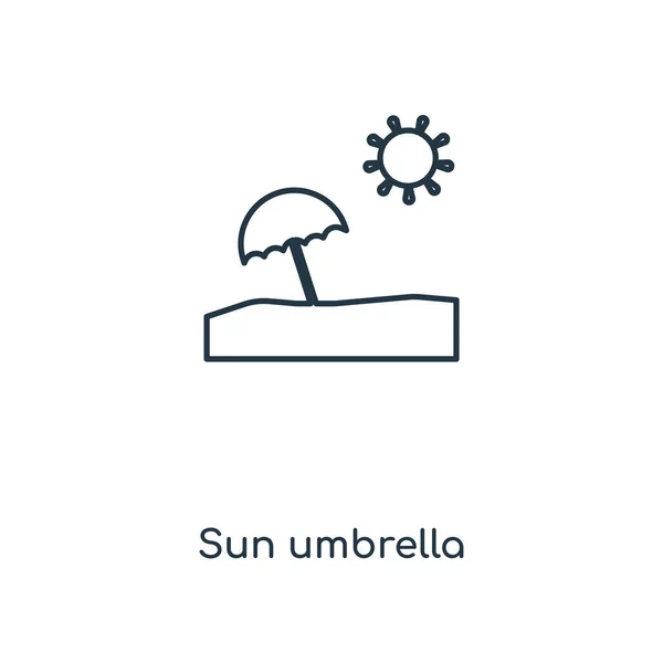 Иконка Зонтика Солнца Модном Дизайне Иконка Зонта Солнца Изолированы Белом — стоковый вектор