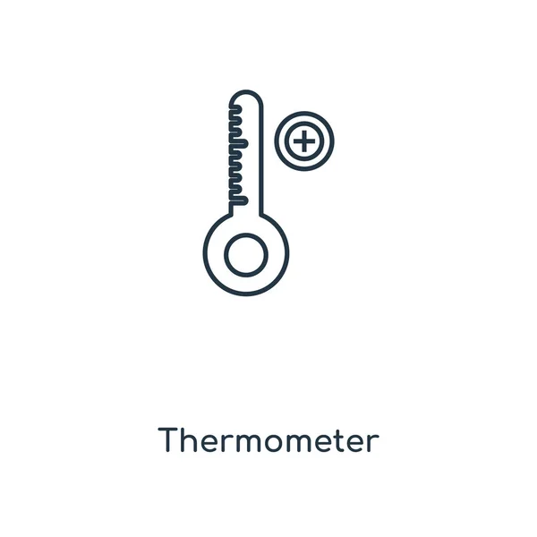 Иконка Термометра Стиле Модного Дизайна Иконка Термометра Изолирована Белом Фоне — стоковый вектор