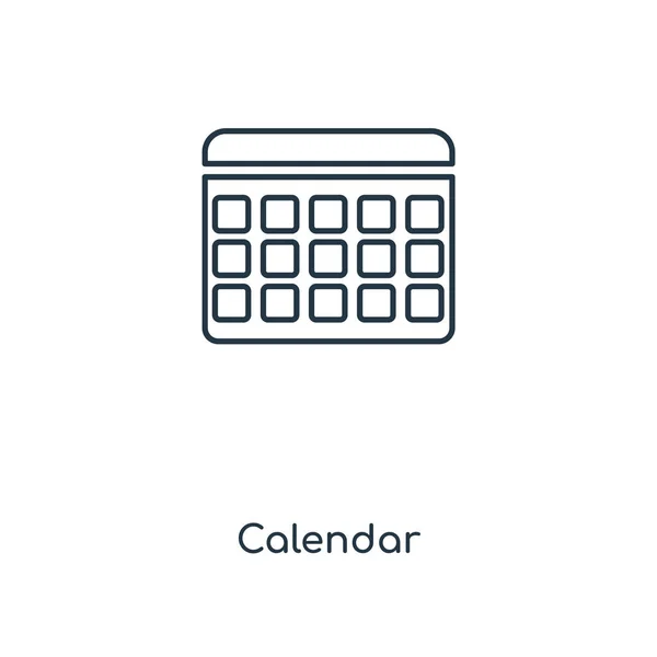 Icono Del Calendario Estilo Diseño Moda Icono Del Calendario Aislado — Vector de stock