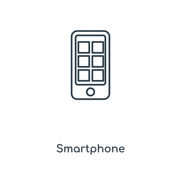 Εικονίδιο Smartphone Στην Μοντέρνα Στυλ Σχεδιασμού Εικονίδιο Smartphone Που Απομονώνονται — Διανυσματικό Αρχείο