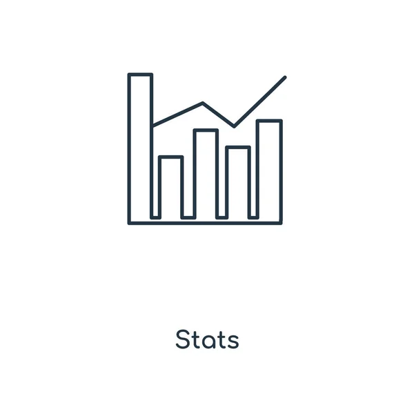 Ikona Statystyki Modny Styl Statystyki Ikona Białym Tle Statystyki Wektor — Wektor stockowy