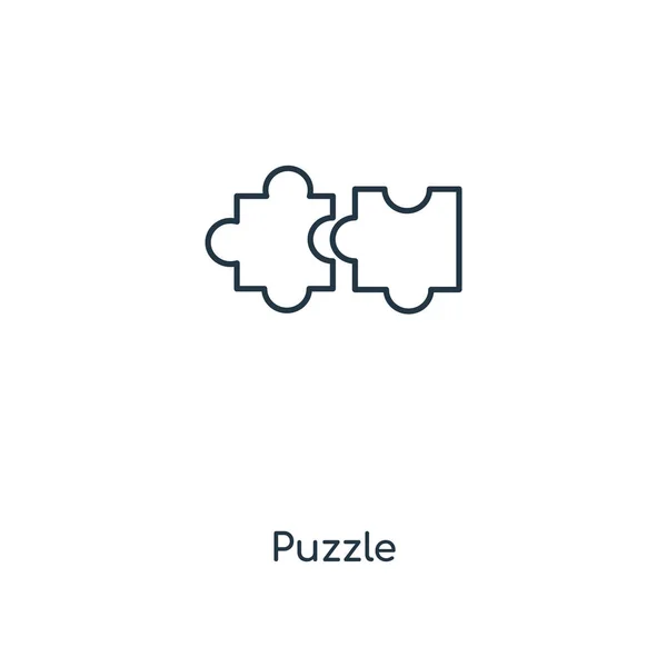 Puzzle Znajdującą Się Modny Styl Puzzle Białym Tle Białym Tle — Wektor stockowy